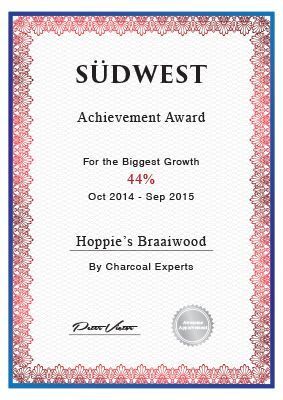 Braai Wood Products Distribution Award Sudwest2